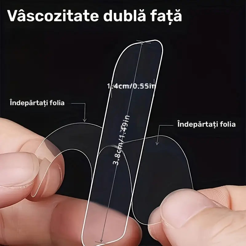 Cutie cu 60 bucăți benzi dublu adezive