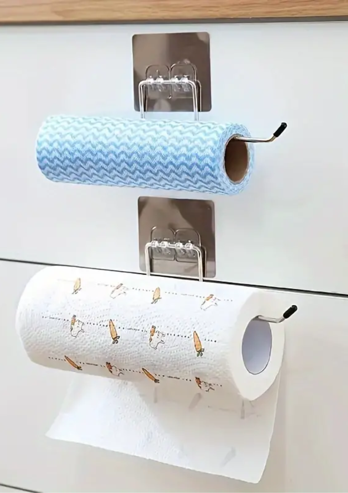 Suport adeziv din inox pentru hârtie