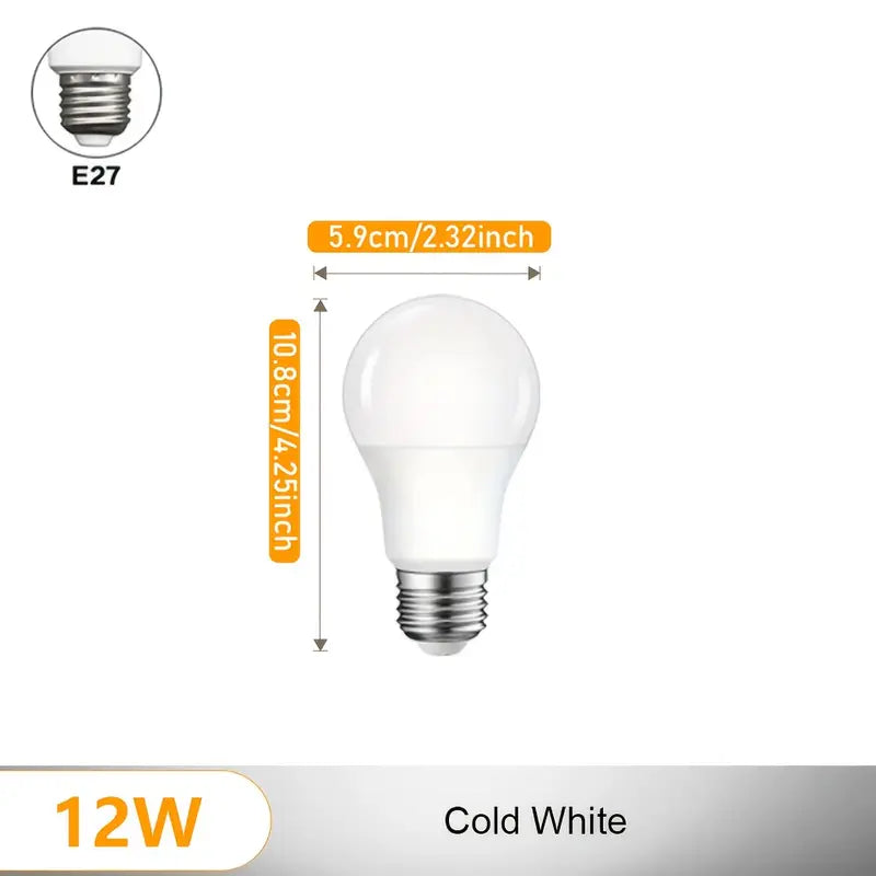 Led izzó mozgásérzékelővel, 6/12W, hideg/meleg fény