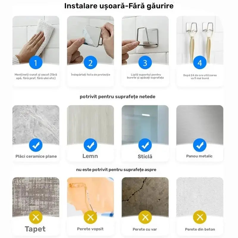 Suport scurgere pentru burete din inox