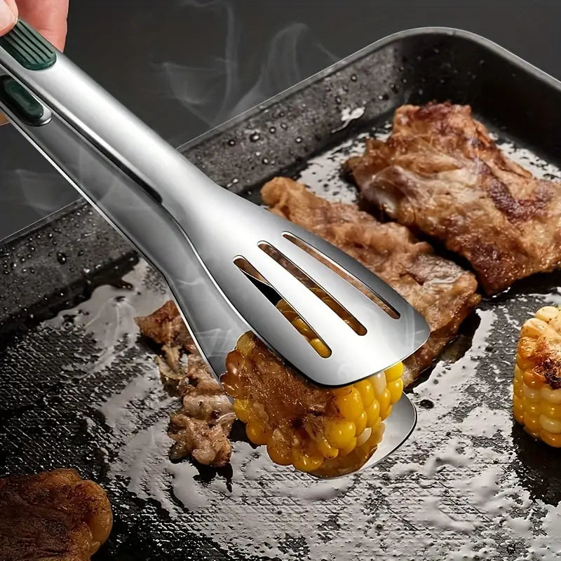 Clește de servire grill cu mâner din silicon