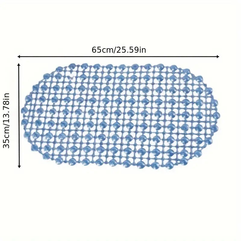 Covoraș de baie oval din PVC solid, antiderapant