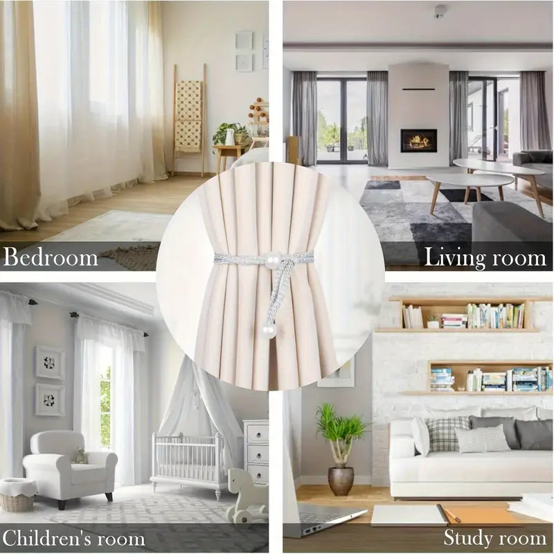 Set 2 curele pentru prinderea perdelelor