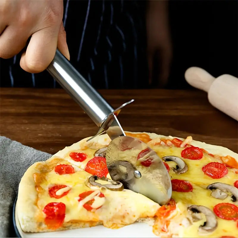 Rozsdamentes acél pizzaszeletelő
