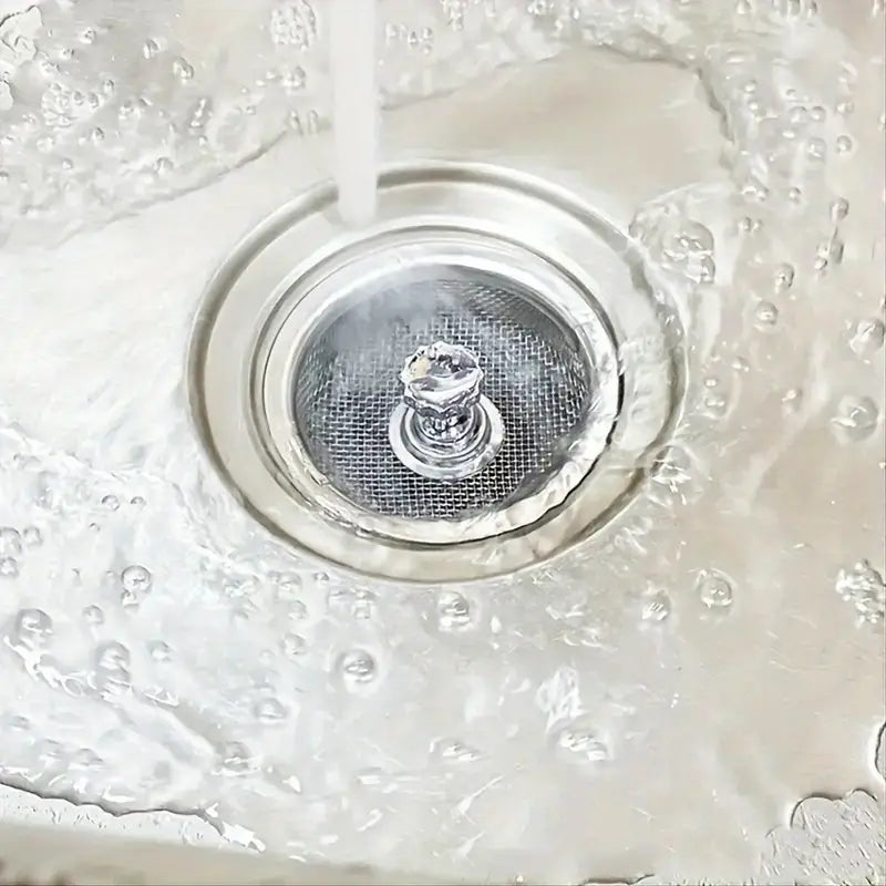 Filtru tip plasă din inox pentru chiuvetă bucătărie
