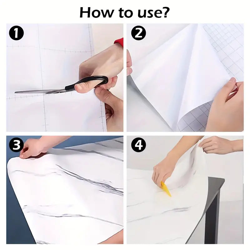 Folie decorativă autocolantă pentru pereți și mobilier