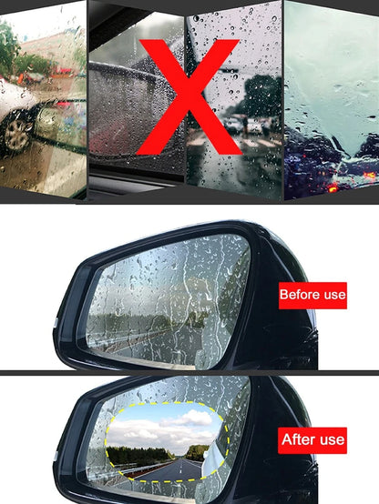 Set 2 folii anti-aburire pentru oglinzi auto