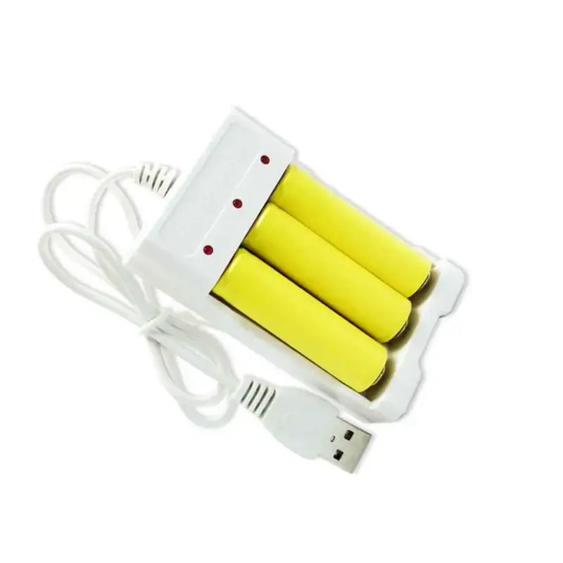 Încărcător portabil pentru baterii AAA și AA cu alimentare USB
