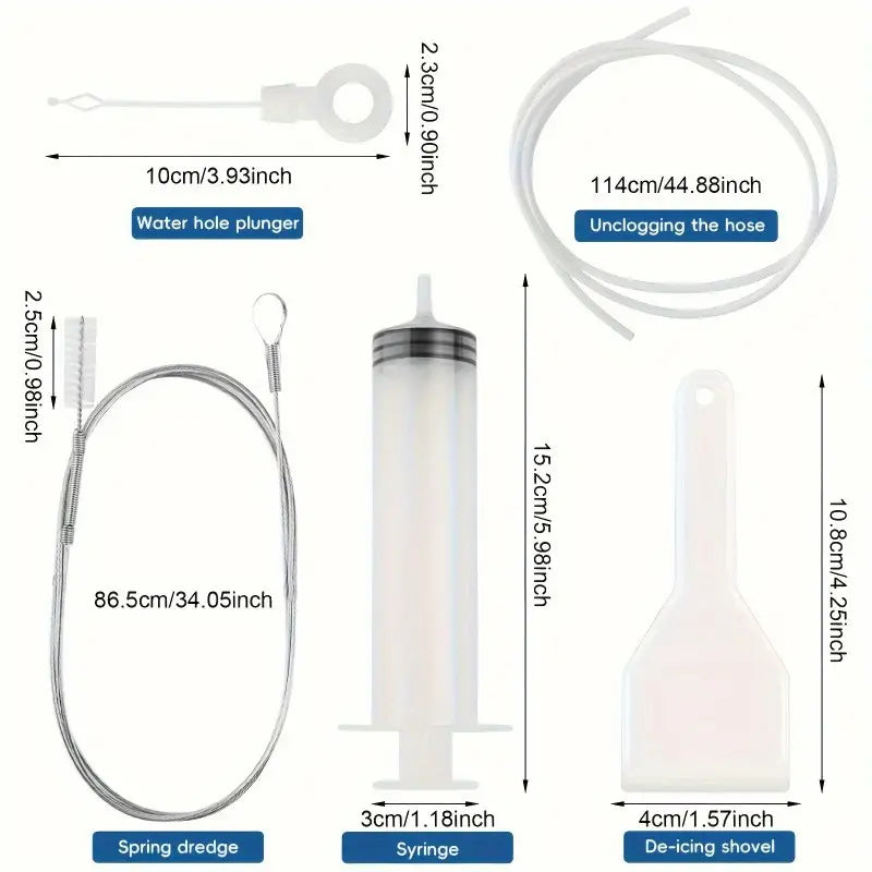 Kit complet de curățare a scurgerii frigiderului