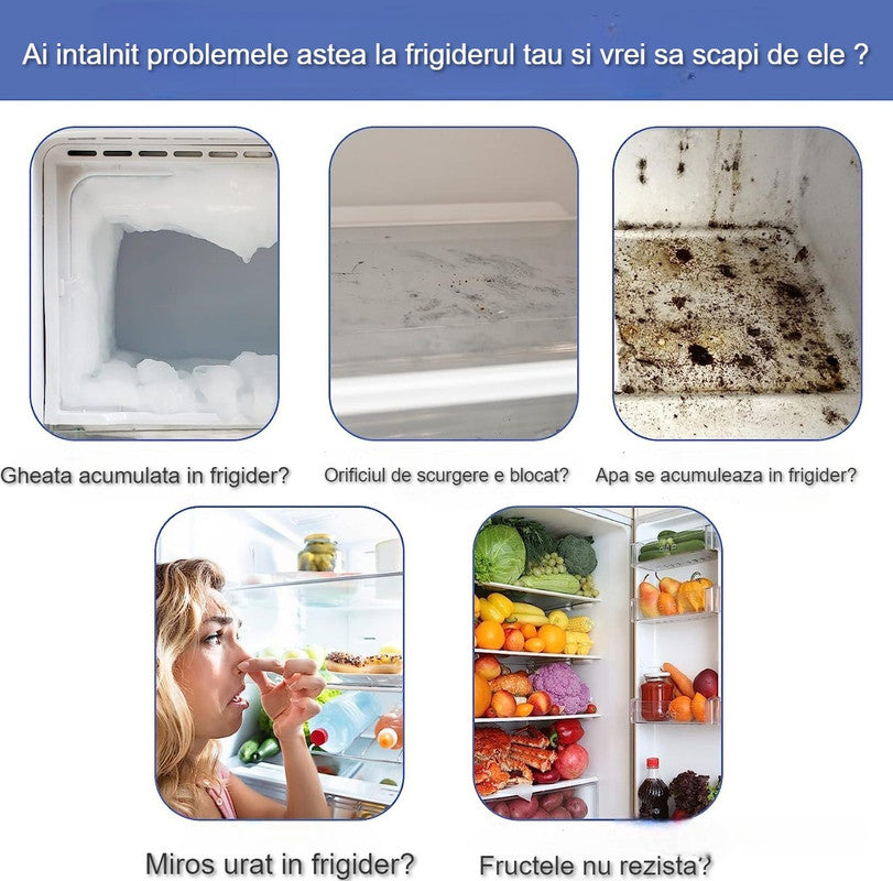 Kit complet de curățare a scurgerii frigiderului