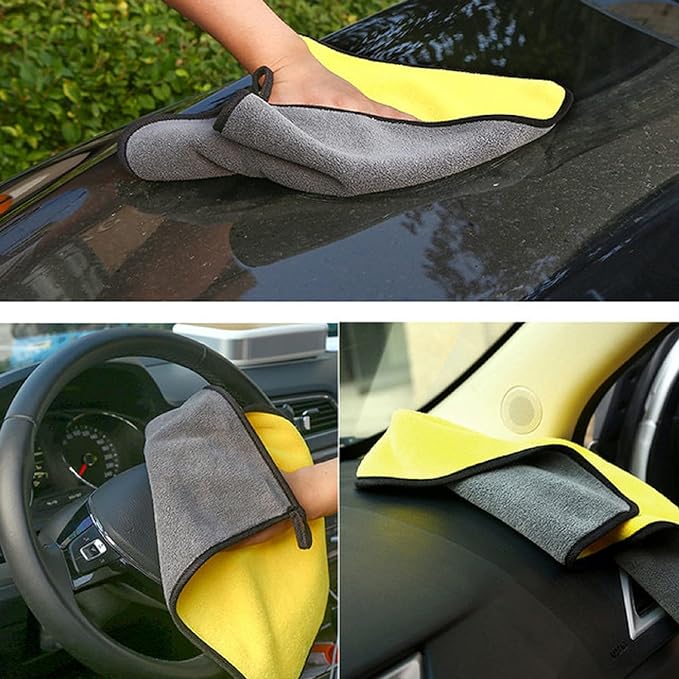Lavete auto din microfibră, dublă față, super absorbantă