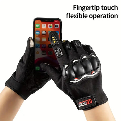 Mănuși sport cu protecții, touchscreen