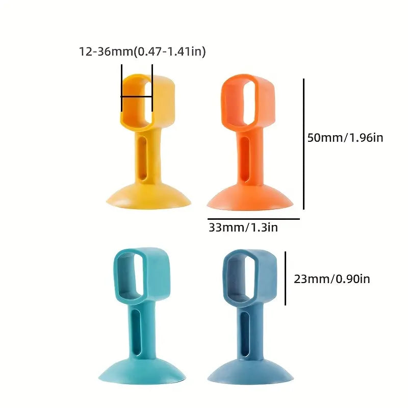 Set 5 bucăți opritoare de ușă cu ventuze