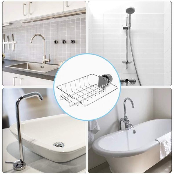Suport chiuvetă pentru bureți din inox