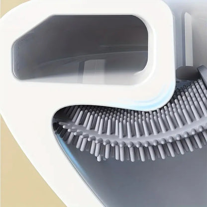 Perie WC din silicon și cap flexibil