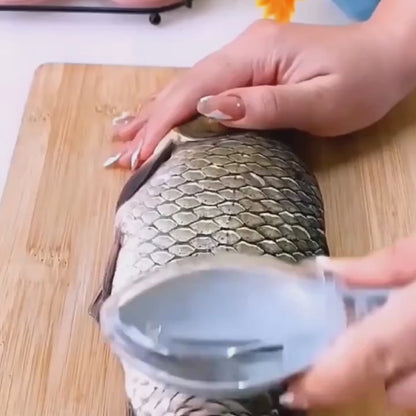 Dispozitiv pentru curățat solzi de pește