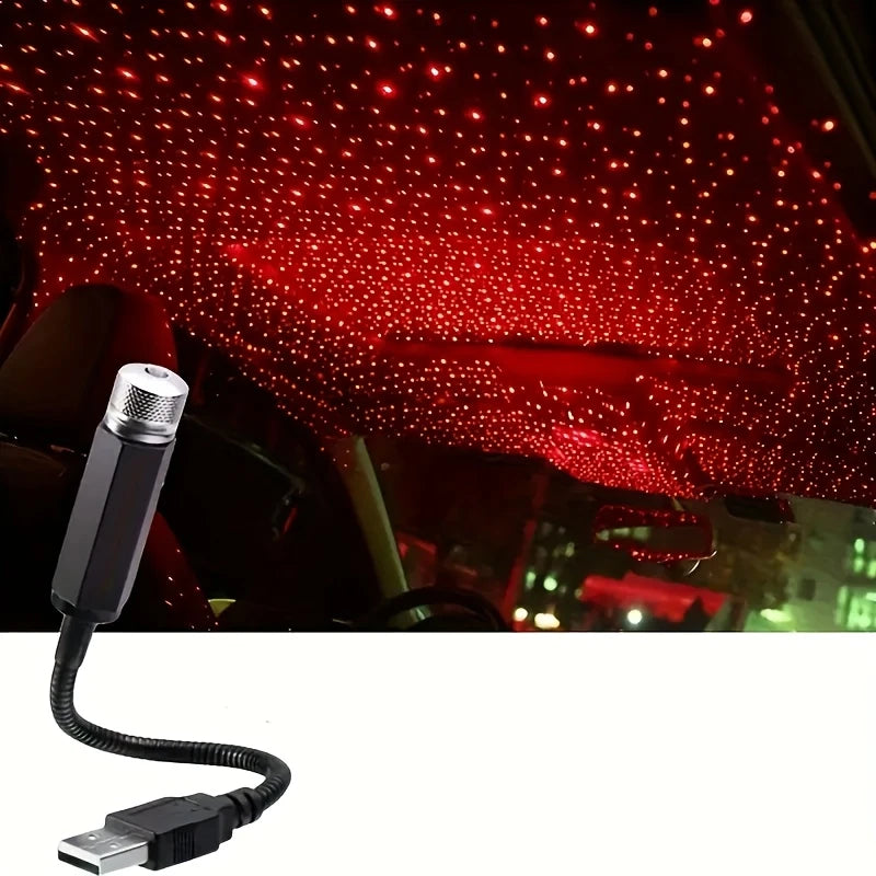 Proiector de lumină ambientală cu stele, LED și USB