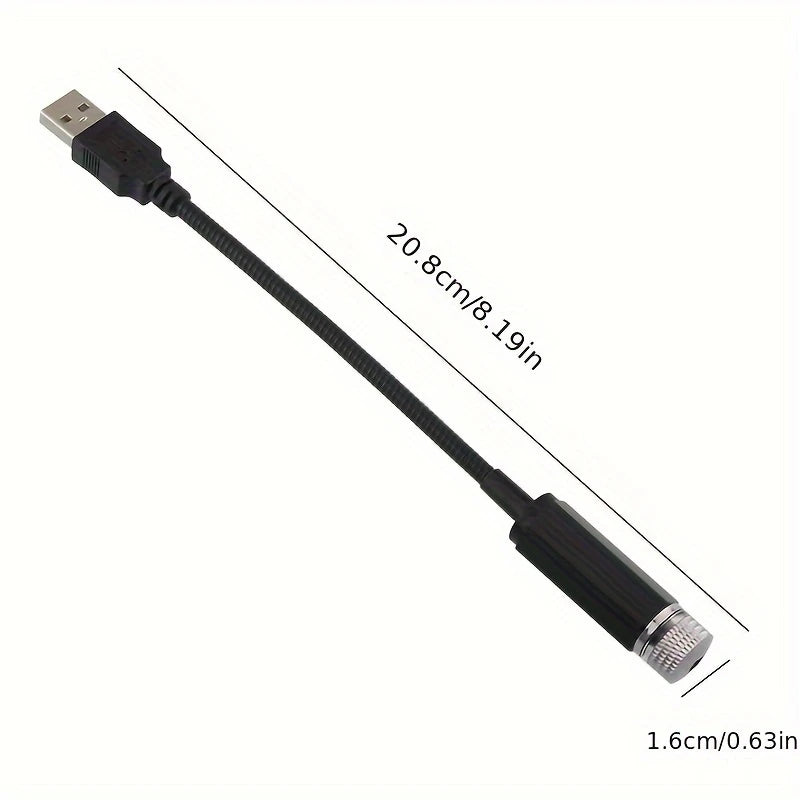 Proiector de lumină ambientală cu stele, LED și USB