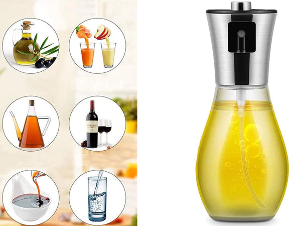 Pulverizator de ulei sau oțet din sticlă și inox, 200ml