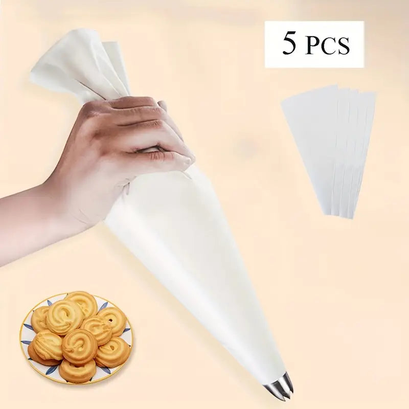 Set ustensile ornare prăjituri cu 6 duze incluse