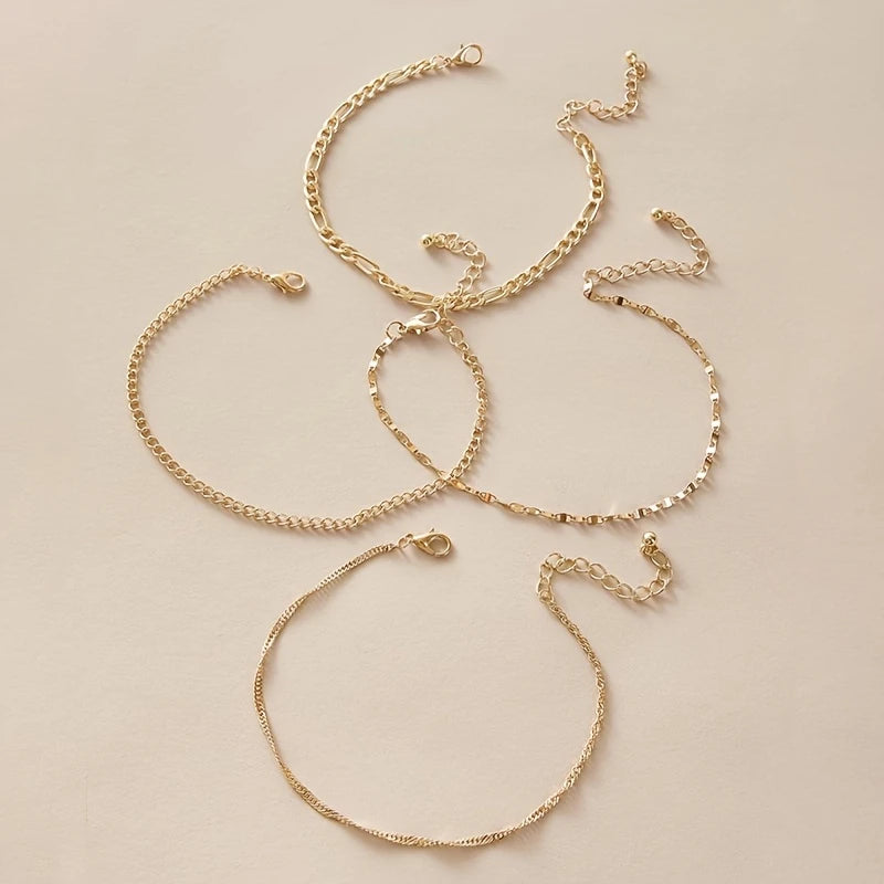 Set de 4 brățări elegante