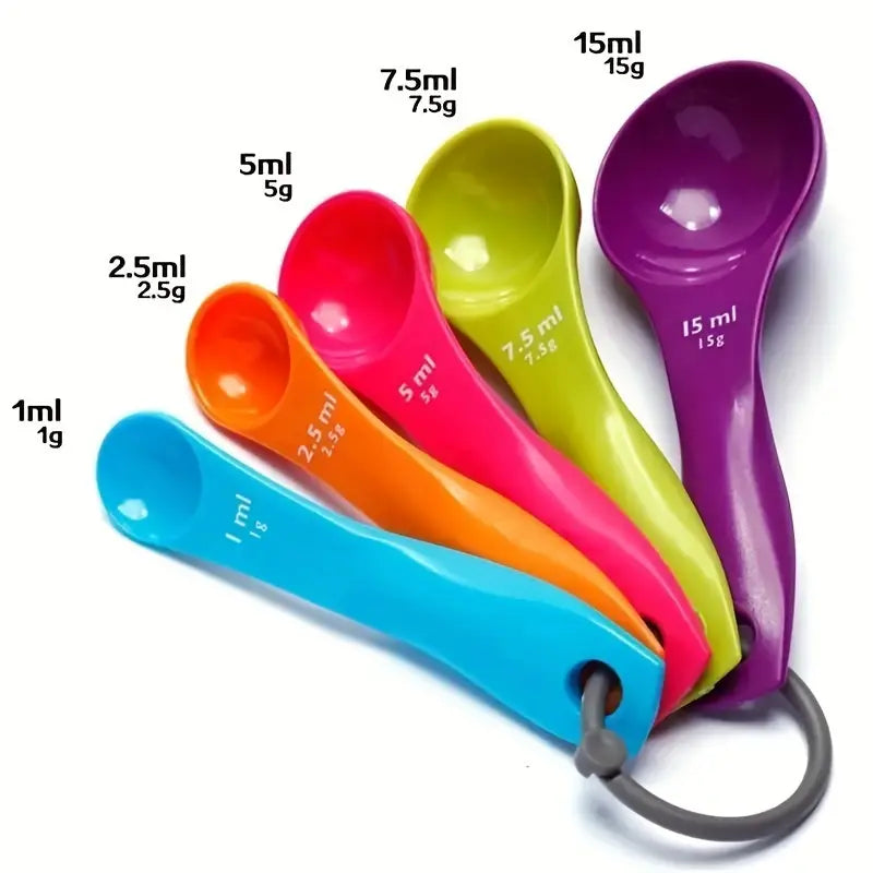 Set 5 linguri de măsurare, 1ml – 15ml