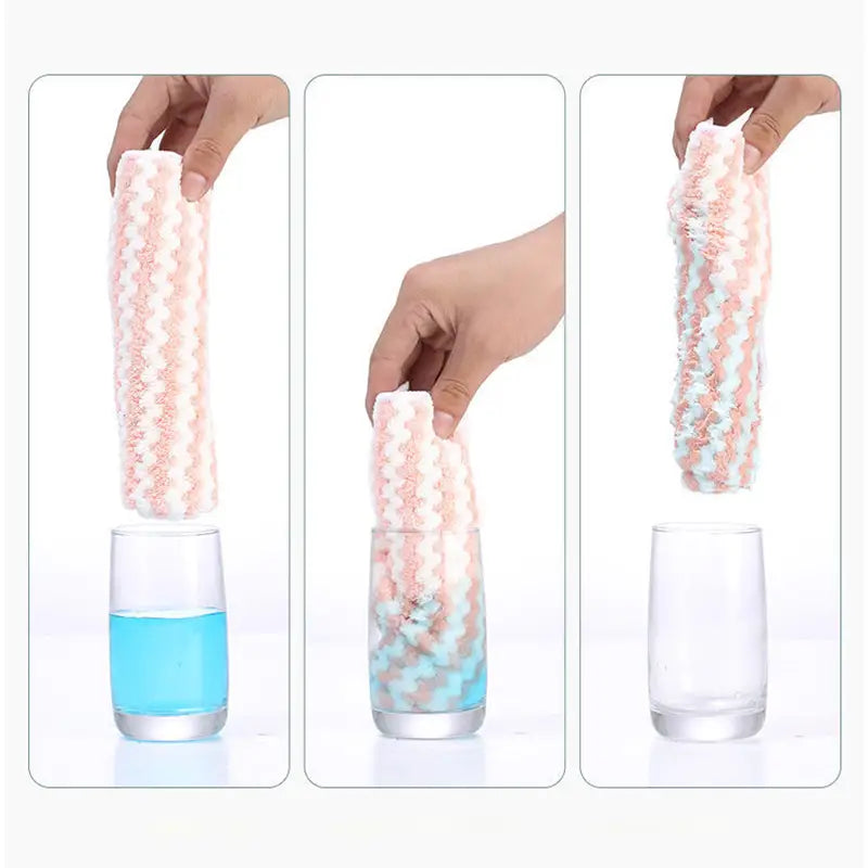 Set 5 bucăți prosoape multicolore din microfibră