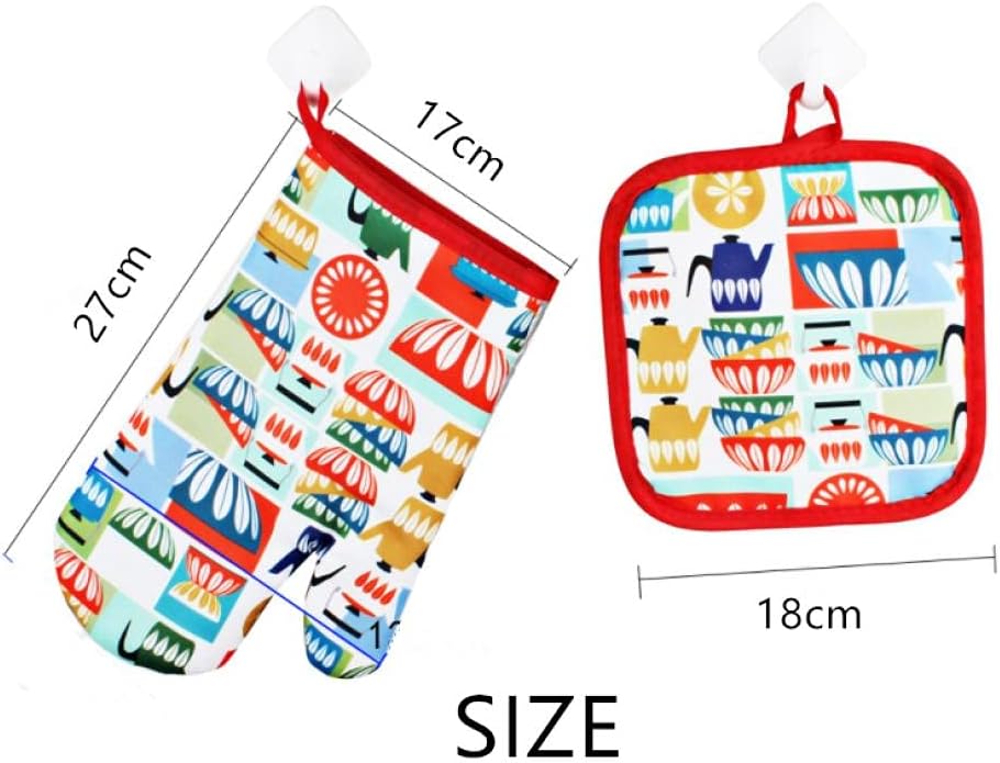 Set mănușă și pad pentru oale încinse