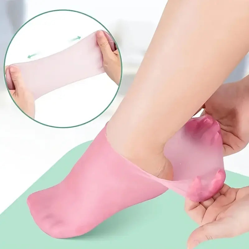 Șosete exfoliante și hidratante pentru călcâie crăpate