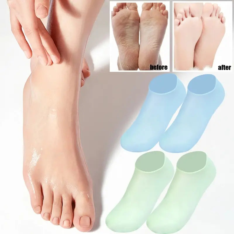 Șosete exfoliante și hidratante pentru călcâie crăpate
