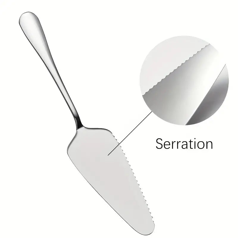 Rozsdamentes acél desszert tálaló spatula
