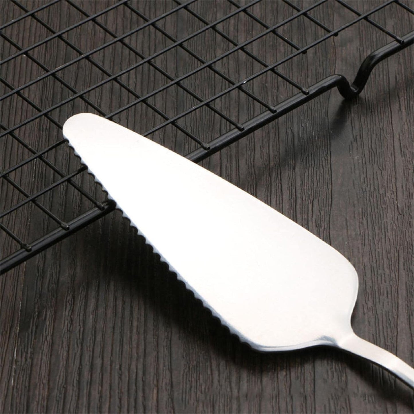 Rozsdamentes acél desszert tálaló spatula