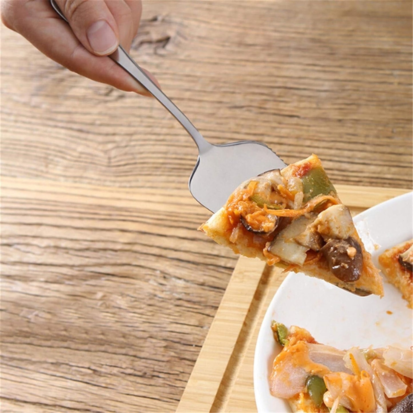 Rozsdamentes acél desszert tálaló spatula
