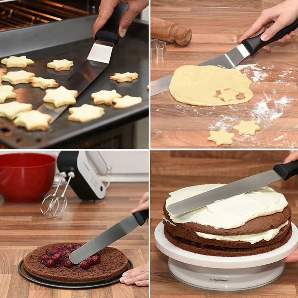 Spatulă din oțel inoxidabil pentru ornare glazură