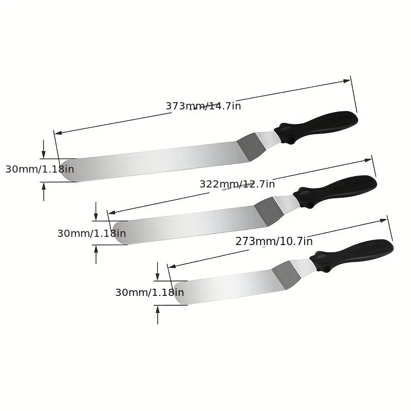 Spatulă din oțel inoxidabil pentru ornare glazură
