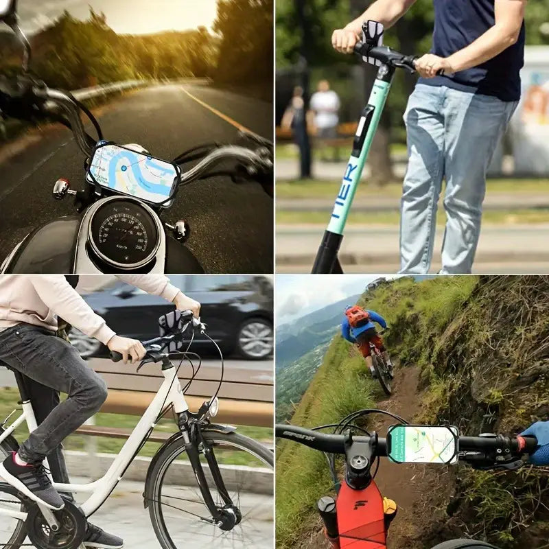 Suport pentru telefon cu prindere pe ghidon, 360°, universal