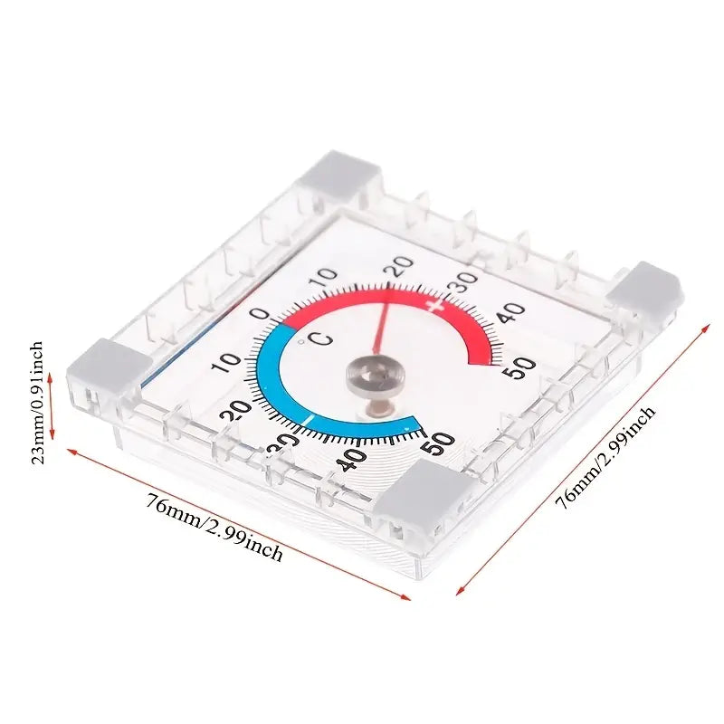 Termometru analog de exterior, autoadeziv