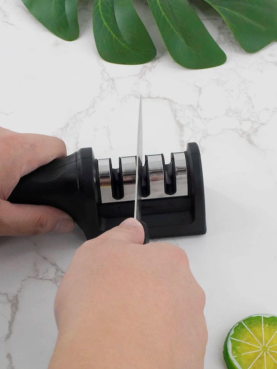 Ascuțitor 3 in 1 pentru cuțite din oțel și ceramică - evonio™