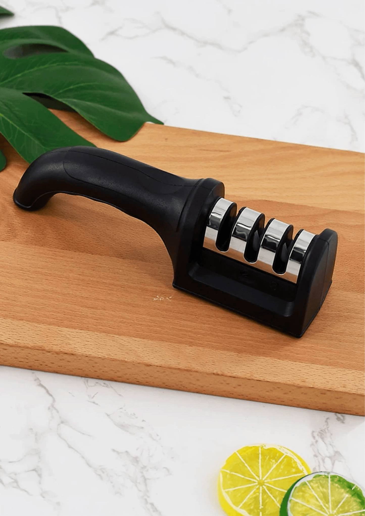 Ascuțitor 3 in 1 pentru cuțite din oțel și ceramică - evonio™