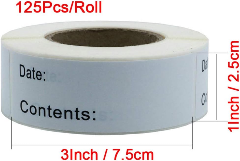 Rolă etichete autocolante, 125 buc. - evonio™