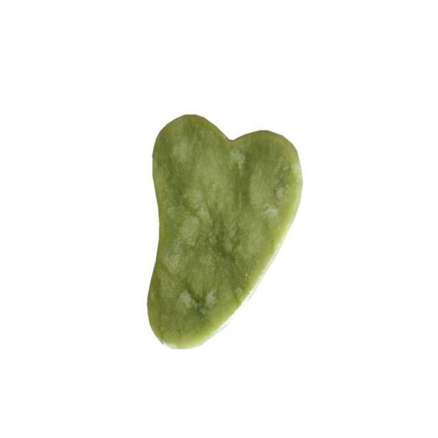Rolă masaj facial și corporal cu 2 capete și jad verde natural - evonio™