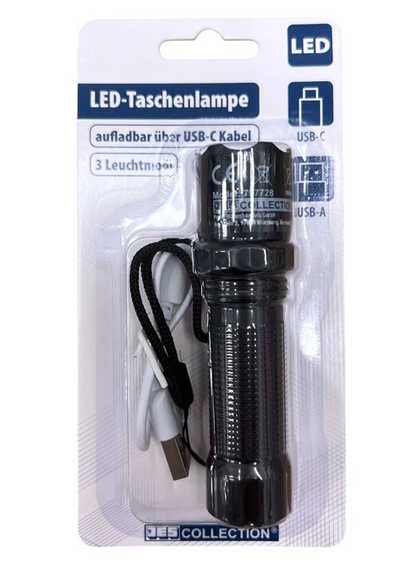 Lanternă reîncărcabilă USB, 3 moduri de iluminare
