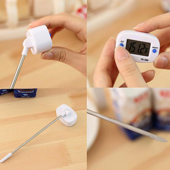 Termometru de bucătărie LCD cu sondă cu pin