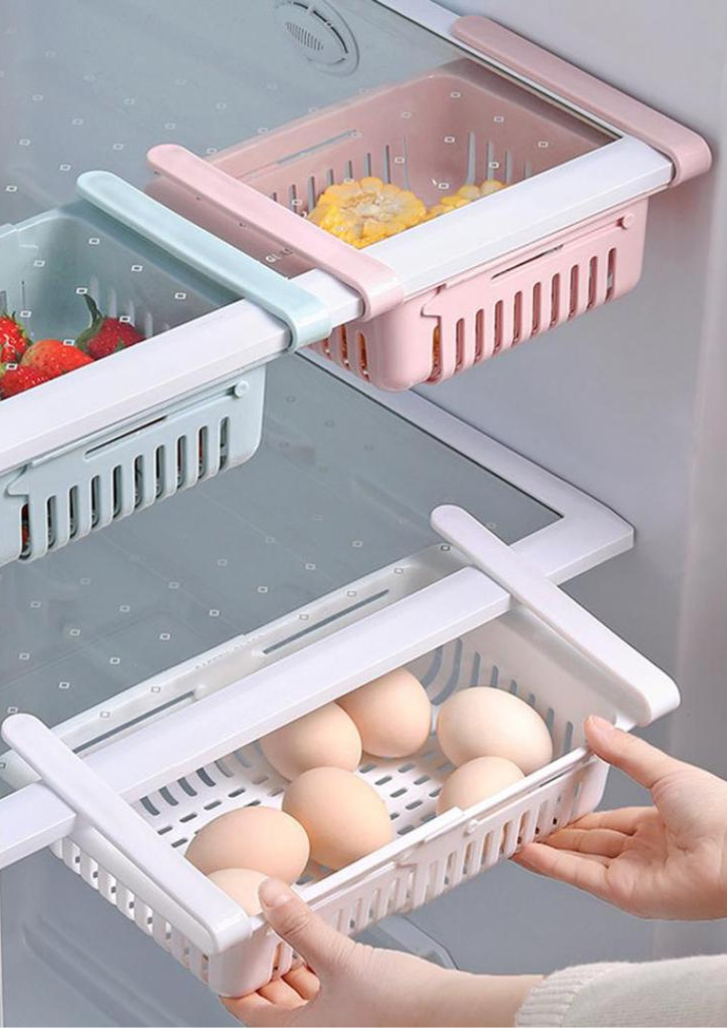 Sertar reglabil și extensibil pentru frigider