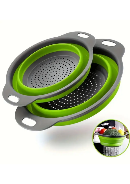 Strecurătoare pliabilă din silicon cu mânere