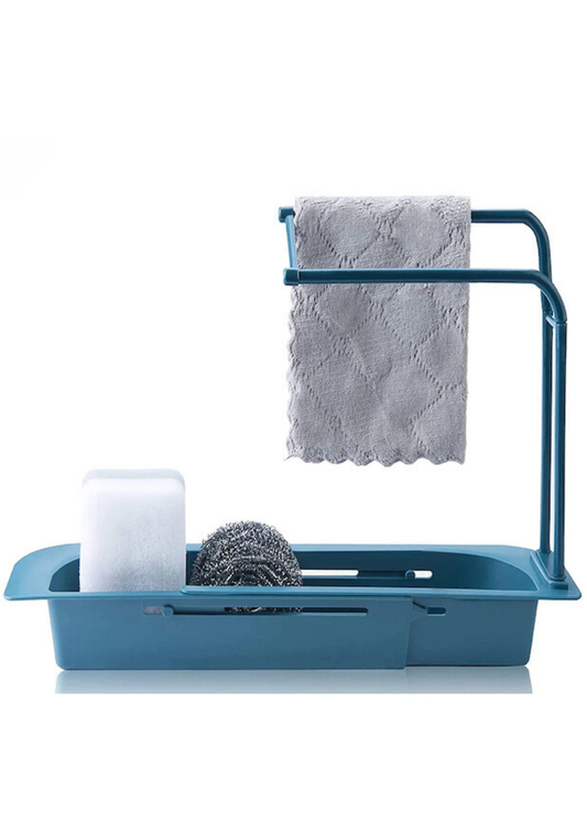 Organizator de bucătărie extensibil pentru chiuvetă