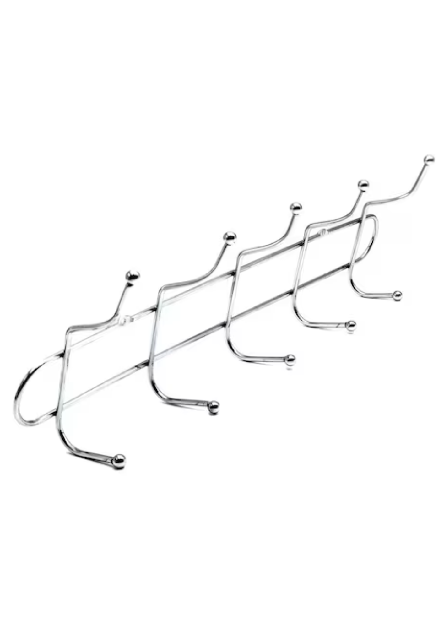 Cuier de perete cu 2 rânduri, 10 cârlige