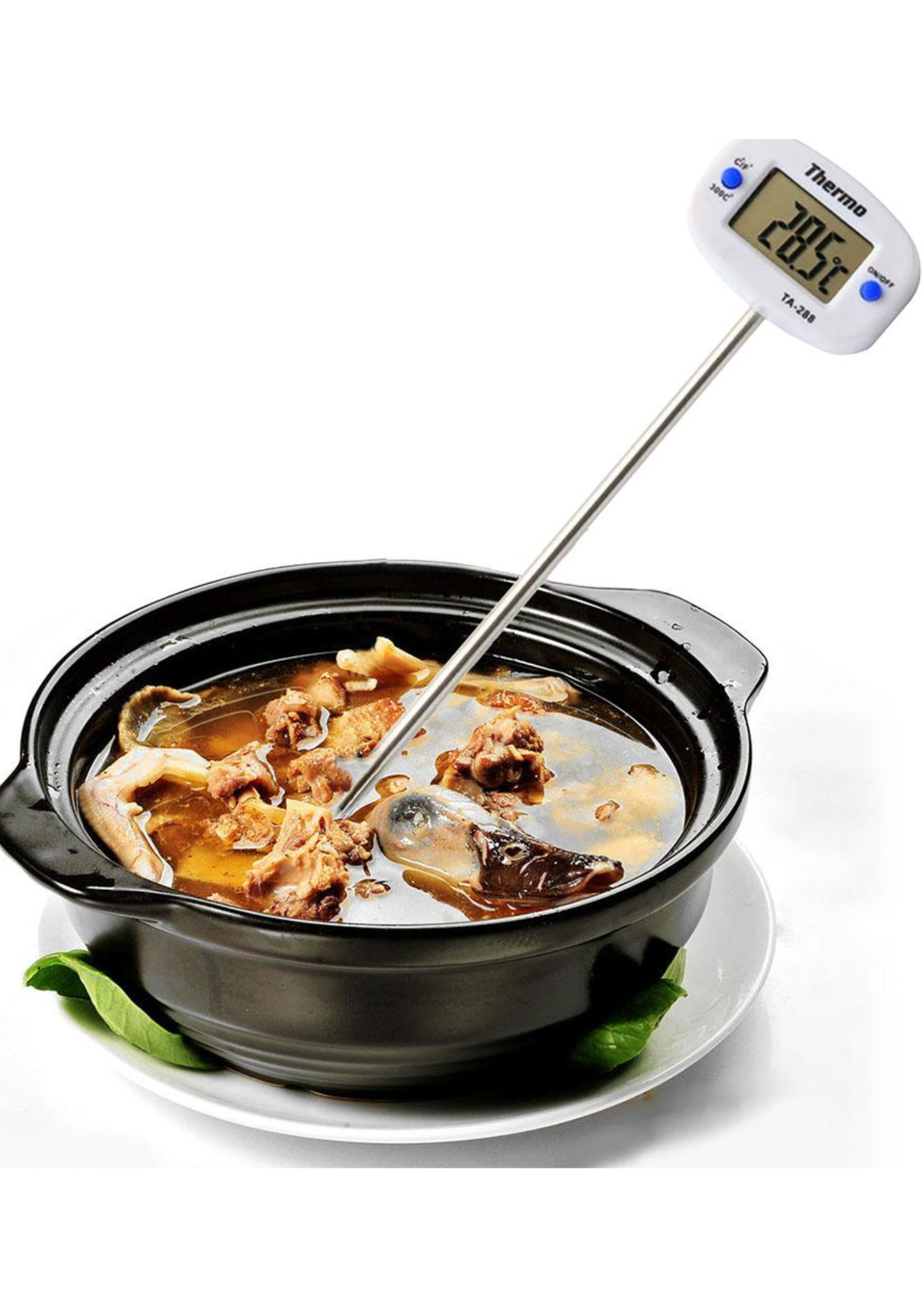 Termometru de bucătărie LCD cu sondă cu pin