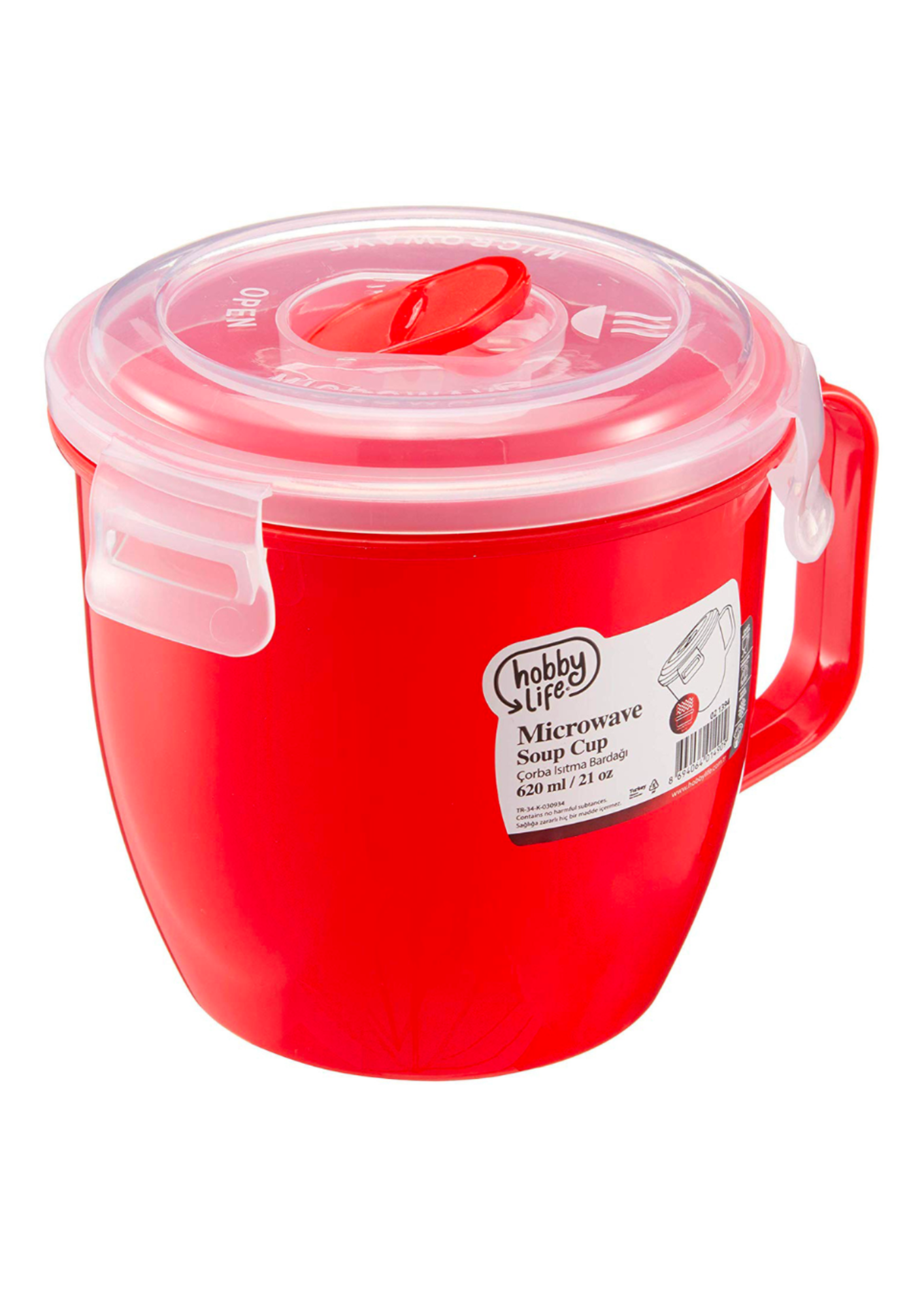 Cană pentru microunde cu mâner, 620 ml