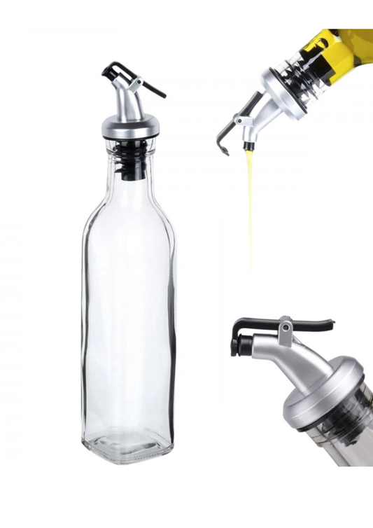 Dozator de ulei sau oțet din sticlă, 250 ml